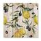 Designart - Lemon and Olive Branches II - Tropical Print on Natural Pine Wood
